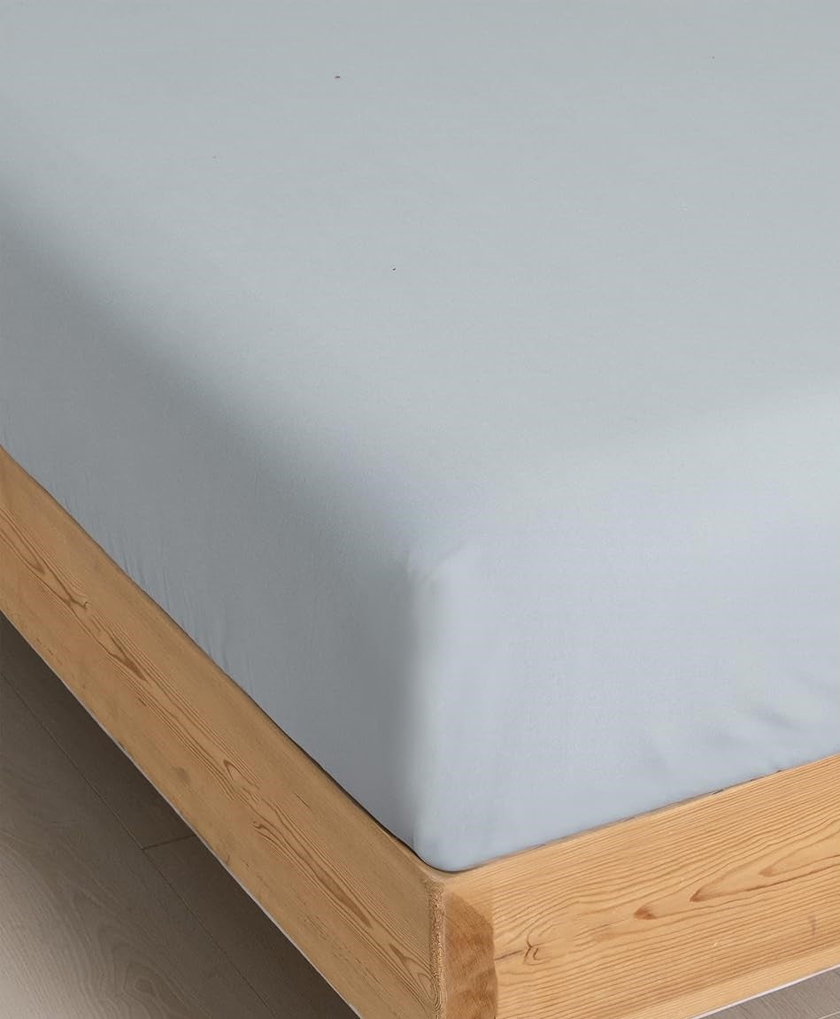 Tourmaline single cotton Fitted Bedsheet Set – Single Size with Pillow Cover – 144 TC