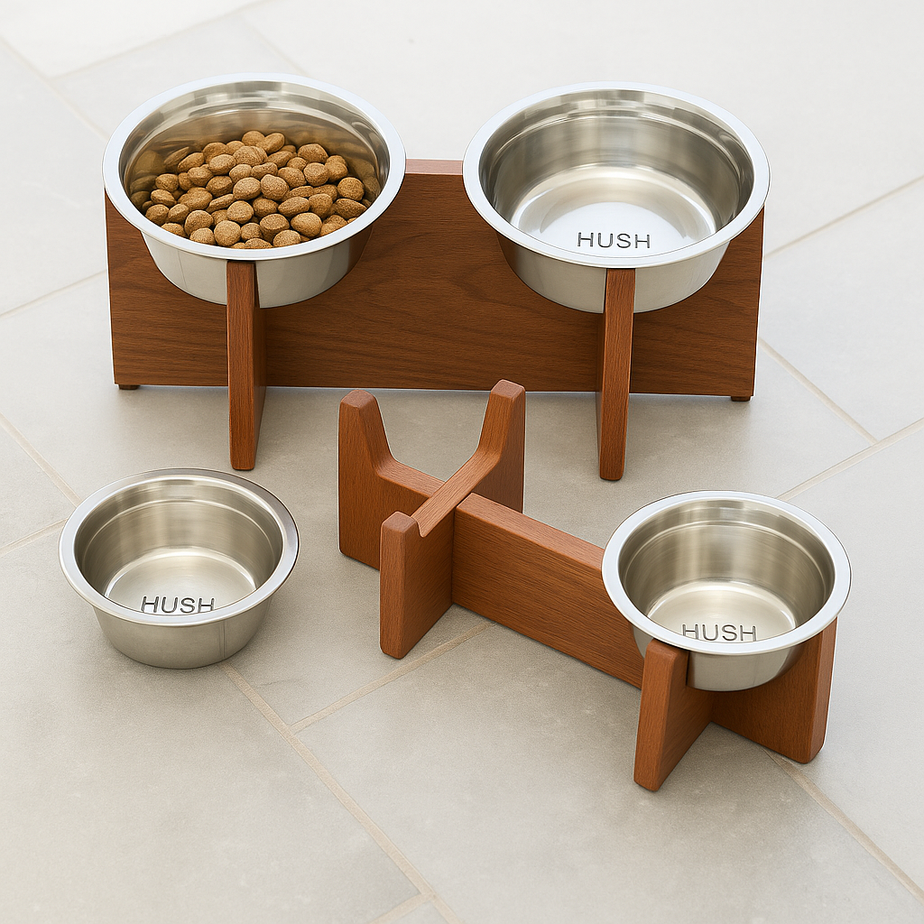 HUSH Elevated Pet Feeders