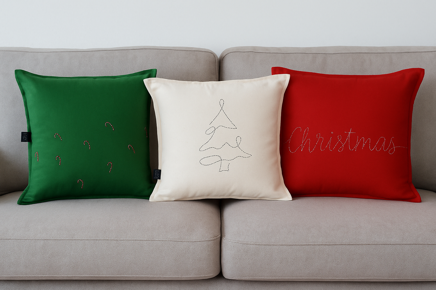 Set of 3 Christmas Cushion Covers – Festive Collection (₹1050)