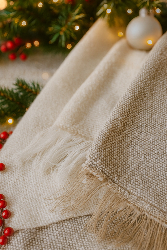 Neutral Cozy Throw – Lightweight & Stylish, 130x170 cm