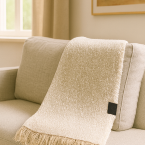 Soft Woven Sofa Throw – Natural Neutrals